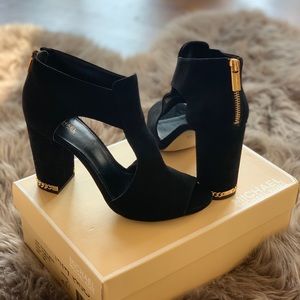 Micheal Kors open toe booties